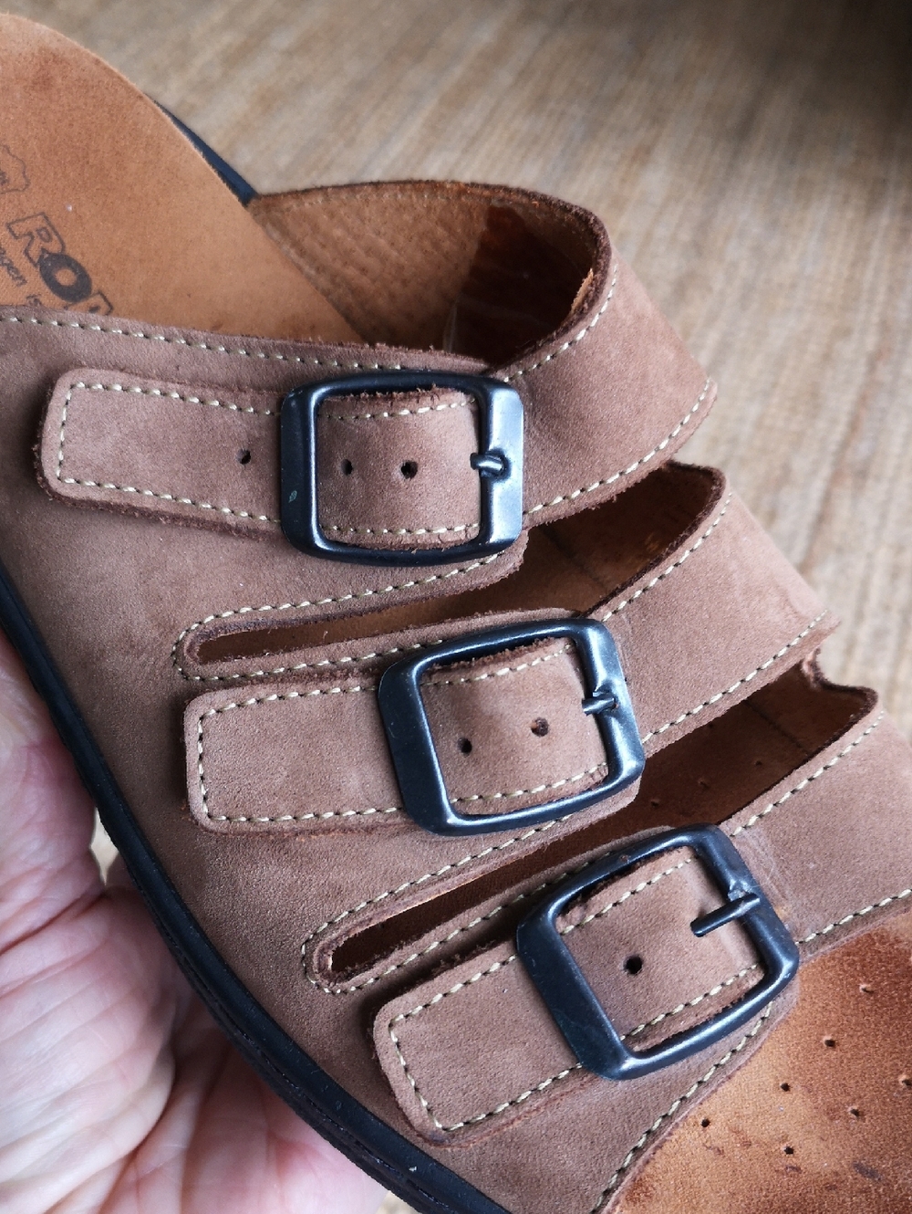 Romika leather slip-on sandals - Picture 3 of 12